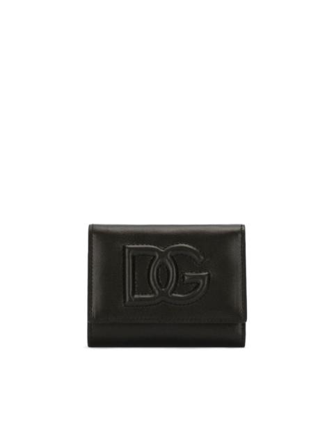 Dolce & Gabbana embossed-logo foldover purse