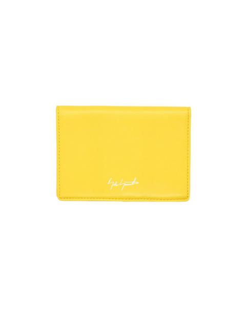Yohji Yamamoto Bi-Fold Card Holder in Yellow
