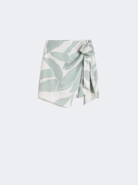 Max Mara Printed silk twill skirt - SILK
