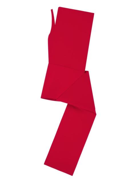 courrèges oblique panelled mini dress