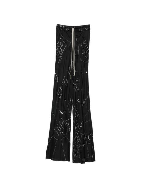 Rick Owens drawstring bias trousers