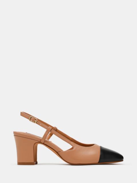 STEVE MADDEN AZARI NATURAL/BLACK