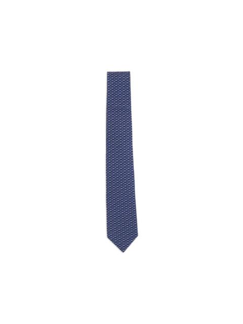 FERRAGAMO geometric-print silk tie