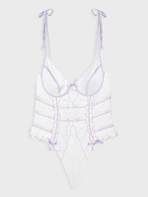 For Love & Lemons Daisy Eyelet Bodysuit