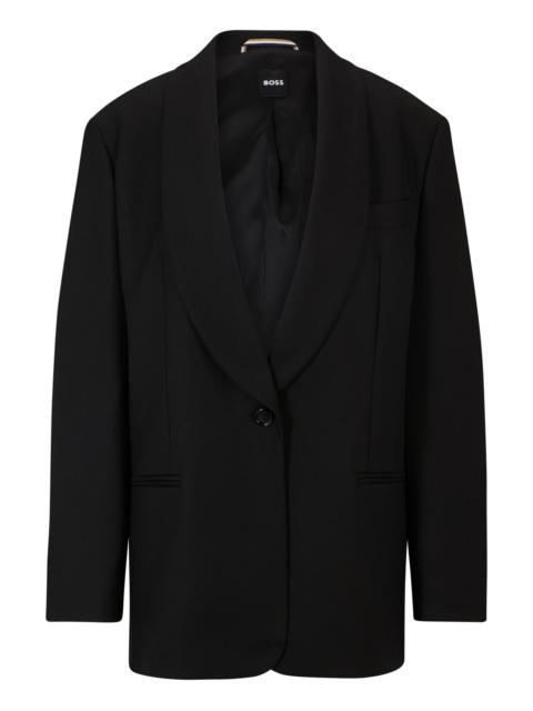 BOSS OVERSIZE-FIT JACKET IN VIRGIN-WOOL TWILL