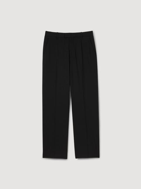 Sandro WIDE-LEG WOOL TROUSERS