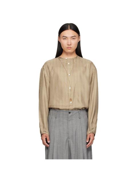 HED MAYNER Green Printed Shirt