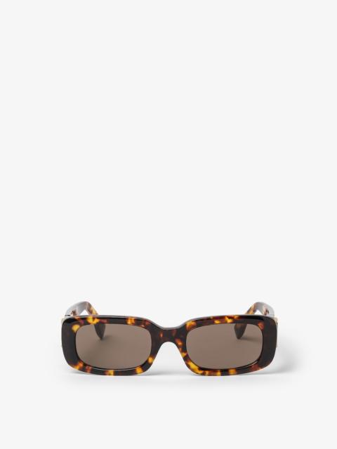 FENDI FF Diamonds Low bridge fit Havana acetate sunglasses