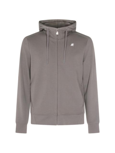 K-WAY Anton logo-patch zip-up hoodie