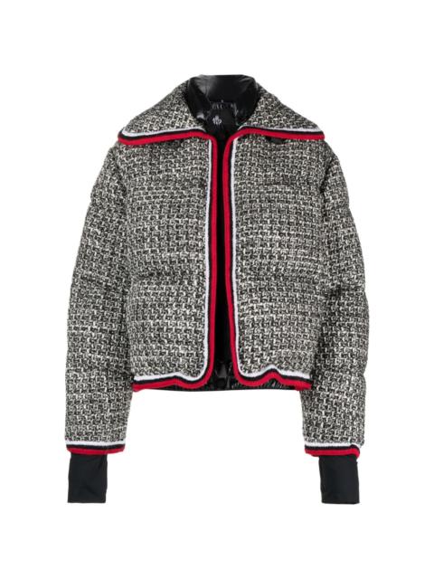 Moncler tweed puffer jacket