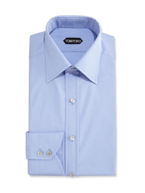 Slim-Fit Classic Dress Shirt, Blue