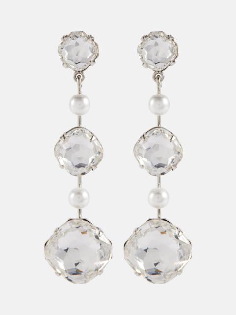 Damira faux pearl embellished earrings