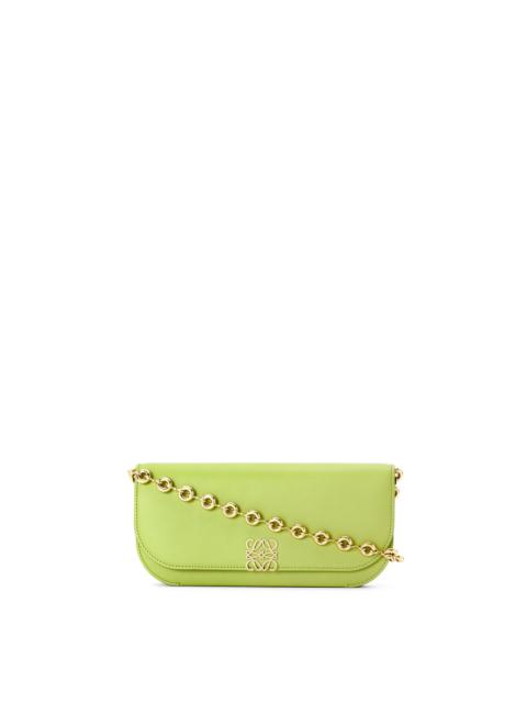 Loewe Goya Long Clutch in silk calfskin with chain