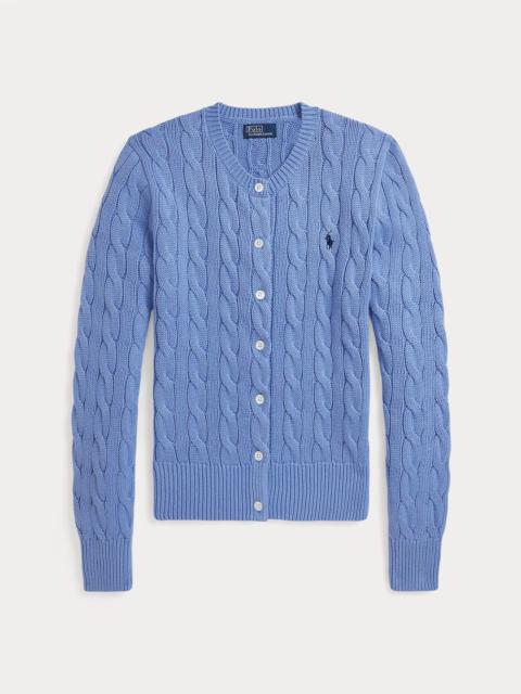 Polo Ralph Lauren Cable-Knit Cotton Crewneck Cardigan