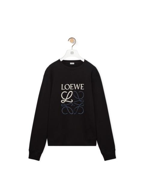 Loewe LOEWE Anagram regular fit sweatshirt in cotton