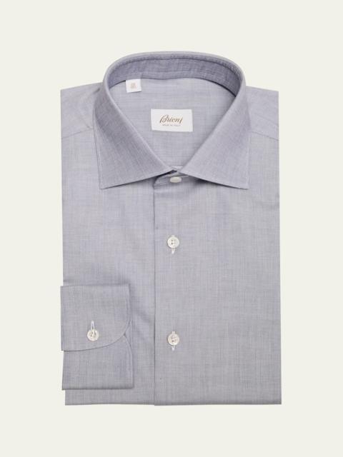 Brioni Men's Cotton Chambray Dress Shirt
