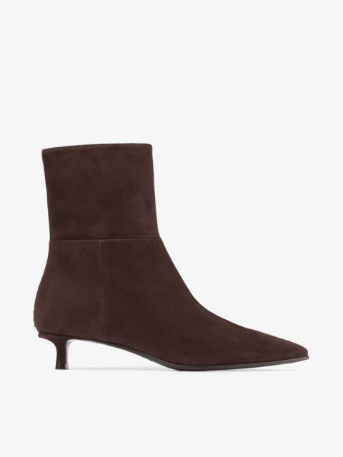 JIMMY CHOO Lory Ankle Boot 35
Chocolate Suede Ankle Boots