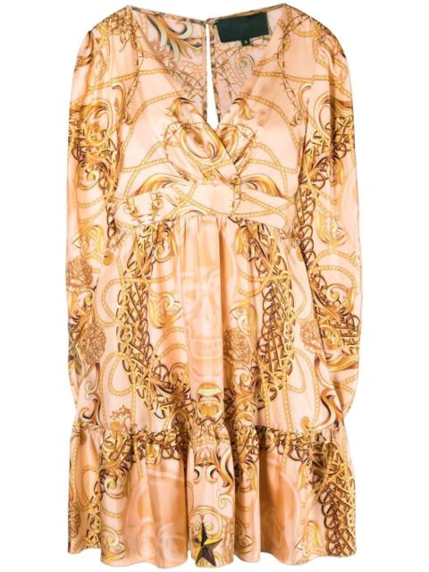 PHILIPP PLEIN New Baroque longsleeved mini dress