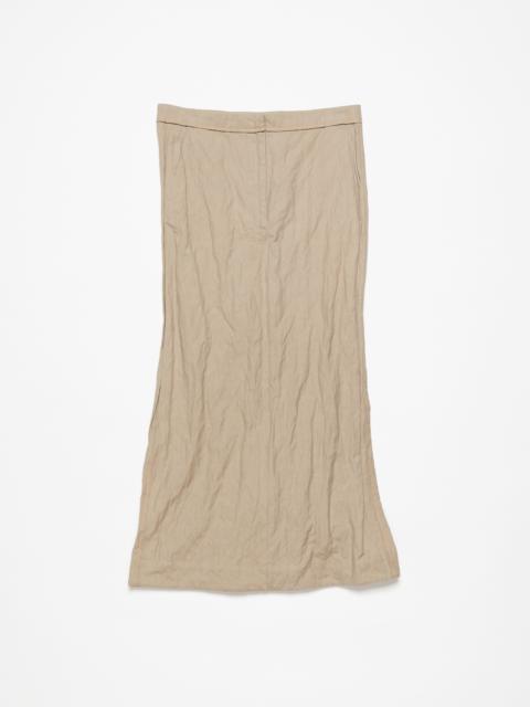 Tailored skirt - Cold beige