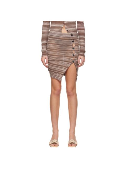 gimaguas SSENSE Exclusive Brown Jacaranda Miniskirt
