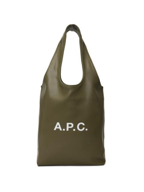 A.P.C. Khaki Ninon Small Tote