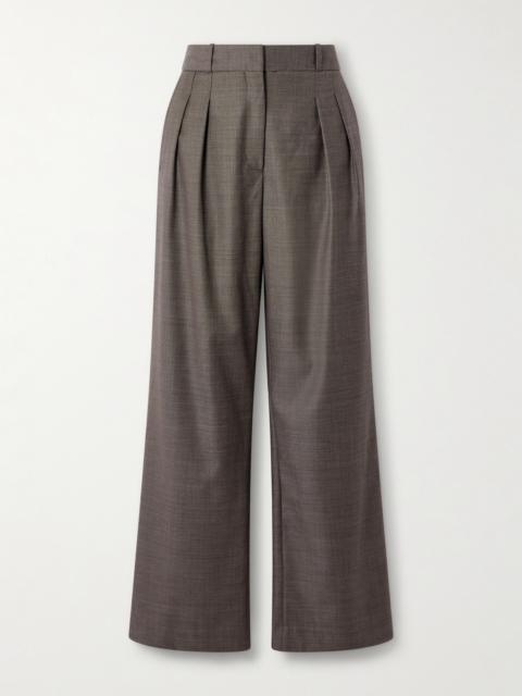 Loulou de Saison Sbiru Pleated Wool-twill Pants