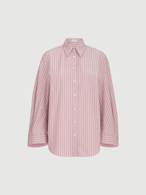 Brunello Cucinelli Striped cotton poplin shirt