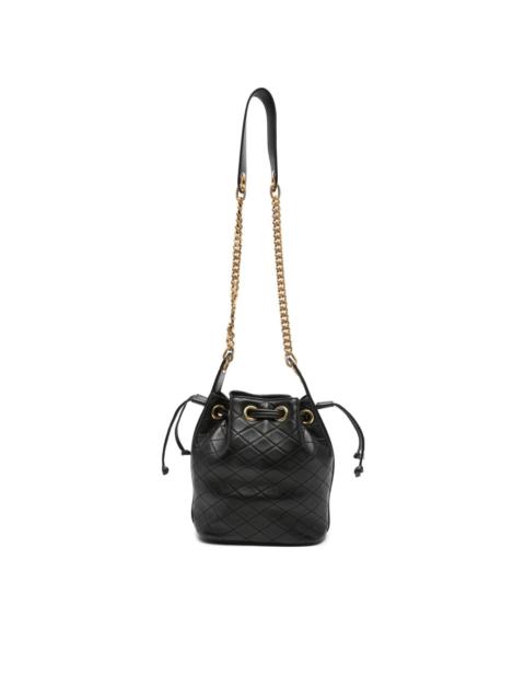 SAINT LAURENT Cassandre diamond-pattern bucket bag