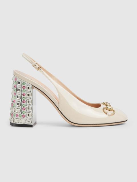 GUCCI Women's Horsebit pump with crystals