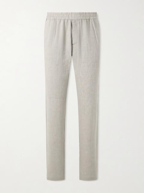 Sunspel Slim-Fit Straight-Leg Linen Trousers