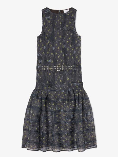 GANNI DRESS IN SHIBORI ORGANZA