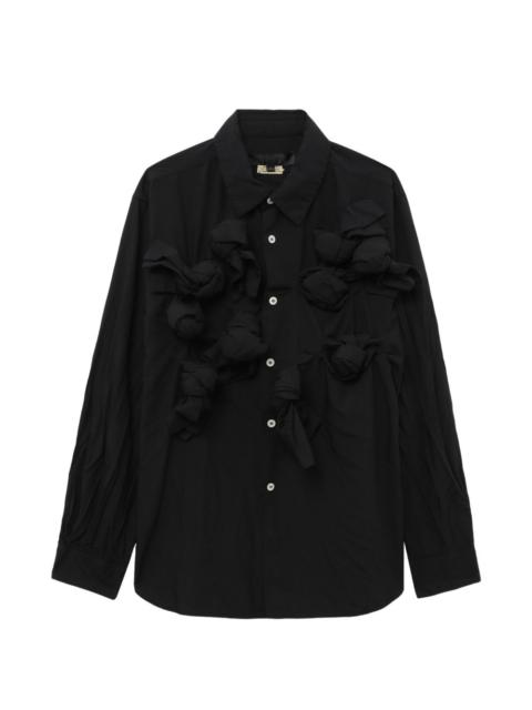 Comme des Garçons Comme des Garçons knotted button shirt