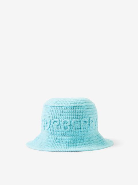 Burberry Crochet Technical Cotton Bucket Hat