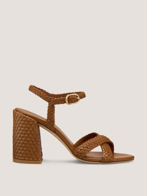 Stuart Weitzman ALYSSA WOVEN BLOCK-HEEL SANDAL 85