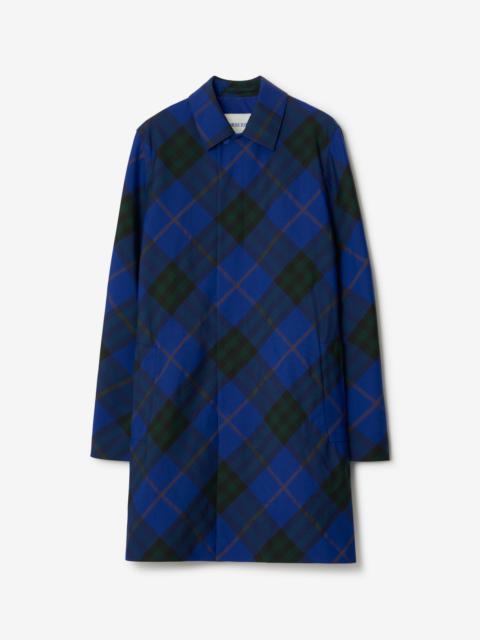 Mid-length Check Car Coat