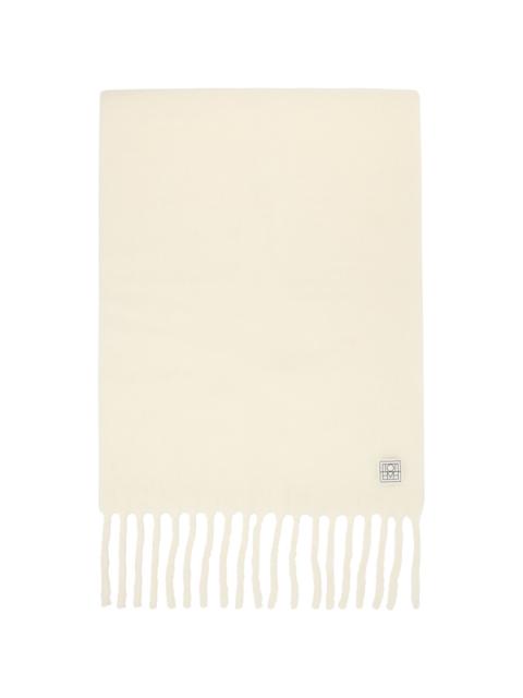 TOTEME Off White Fuzzy Scarf