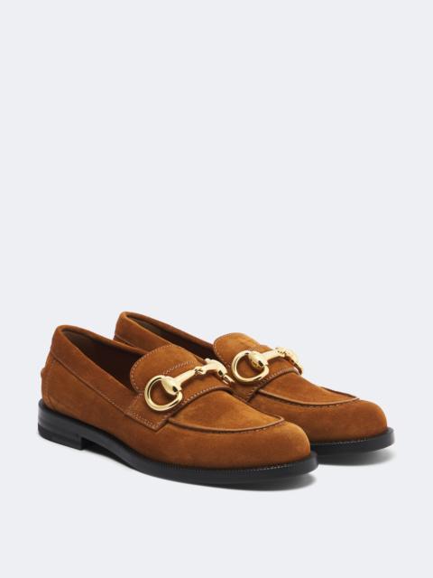 GUCCI Horsebit suede loafers