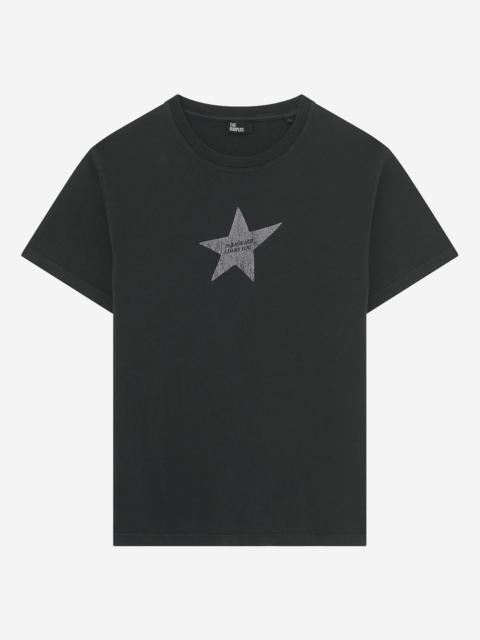 The Kooples T-SHIRT WITH BLACK SCREEN PRINT