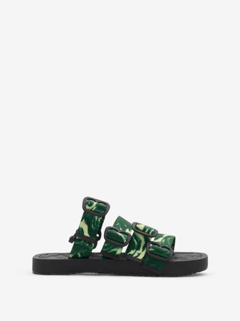 Burberry Rose Nylon Strap Sandals