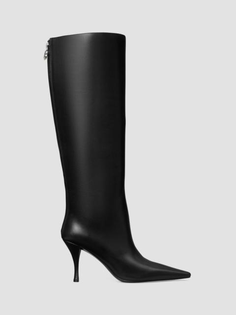 TORY BURCH Women's Charlie 90MM Leather Knee-High Boots - Black