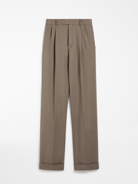 Sportmax FERITO Low-rise stretch wool trousers