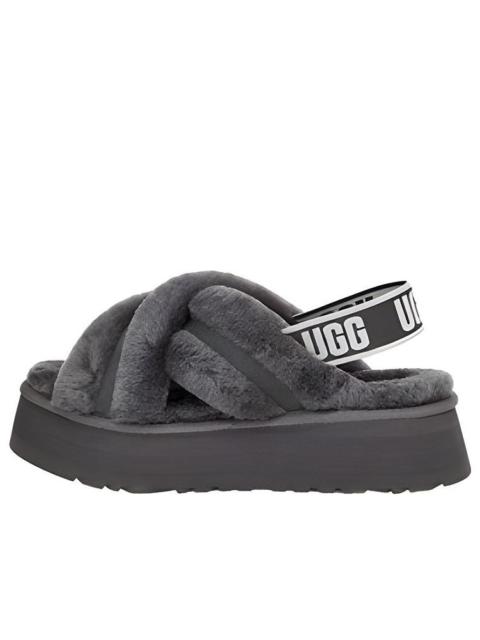 UGG (WMNS) UGG Disco Cross Slide 'Charcoal' 1121550-CHRC