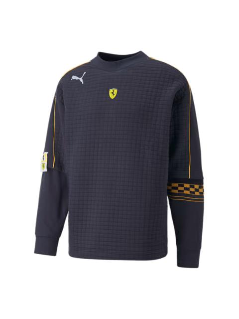 PUMA PUMA Logo Ferrari Race Statement Sweatshirt 'Navy' 535785-08