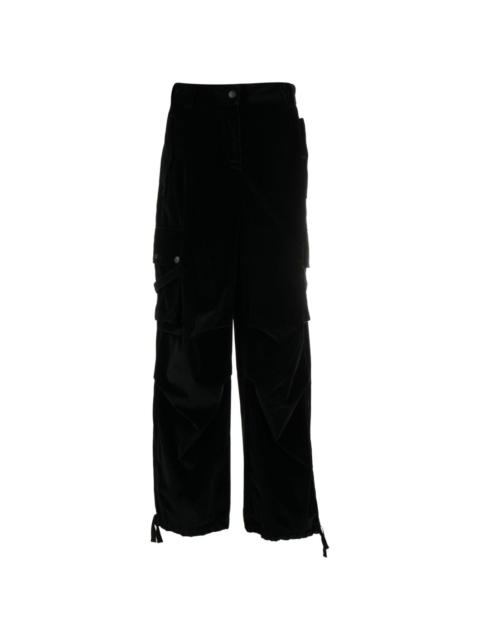 wide-leg cargo trousers