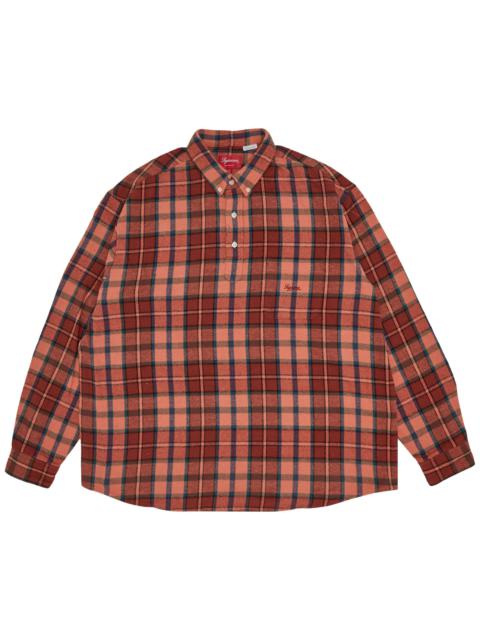 Supreme Pullover Plaid Flannel Shirt 'Pink'