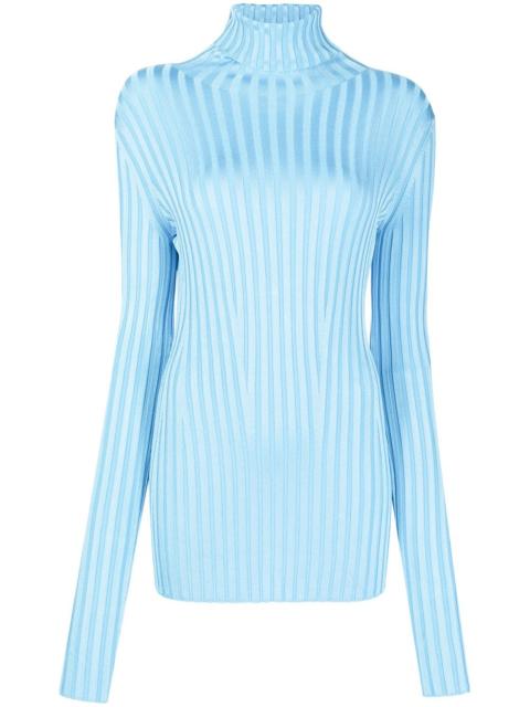 GALVAN Rhea roll-neck ribbed knit jumper