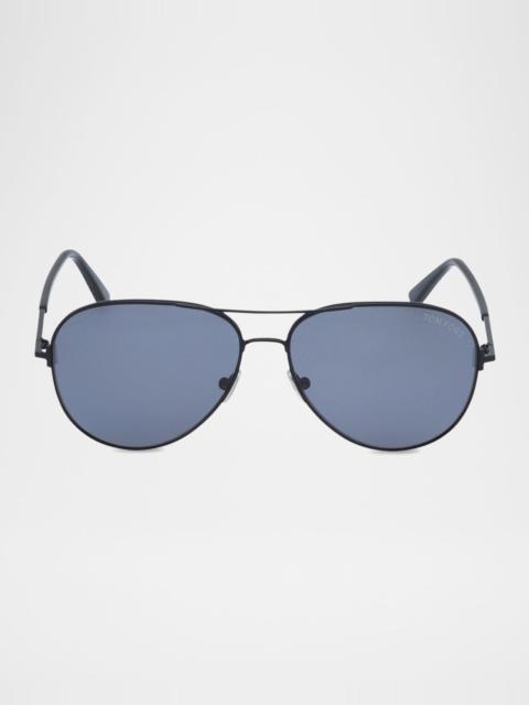 TOM FORD Clark Metal Aviator Sunglasses