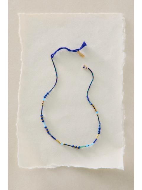 FREE PEOPLE Muse Semi-Precious Short Beaded Layering Necklace