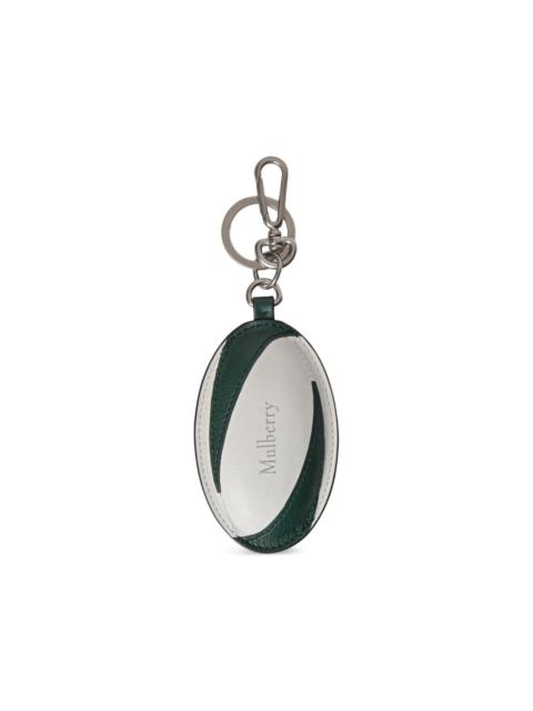 Mulberry rugby-ball-design keyring