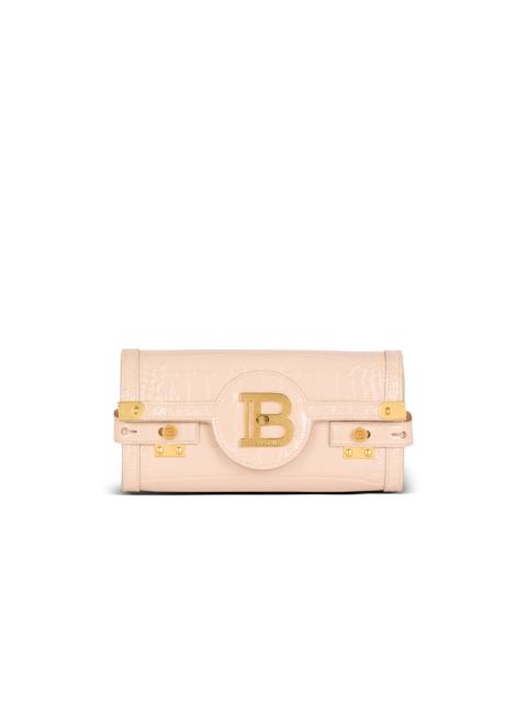 Balmain B-Buzz Pouch 23 in crocodile-embossed calfskin